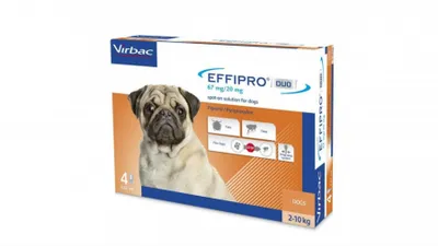 Effipro Duo câini 2-10 kg, 4 pipete