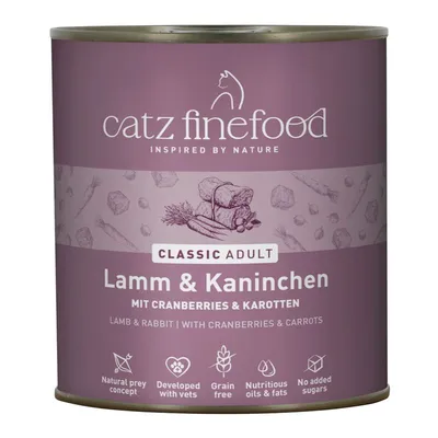 Catz Finefood Conserve 12 x 800 g Miel & Iepure
