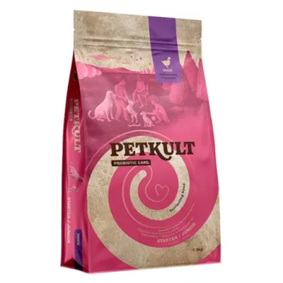Petkult Probiotics Starter & Junior, Rață și orez 8 kg