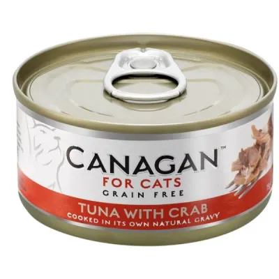 Canagan Conservă pentru pisici, cu Ton și Crab 75g