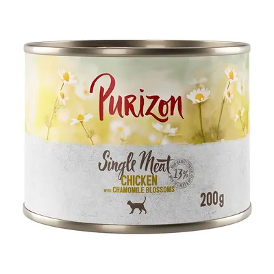 Purizon Single Meat 6 x 200 g Pui cu flori de mușețel
