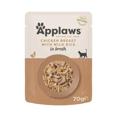 Applaws Plicuri în supă 12 x 70 g Pui cu orez sălbatic