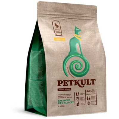 Hrana Uscata Petkult Adult Care Balanced Life All-Cat Pisici, Pui, 2 kg