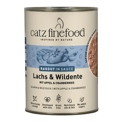 Catz Finefood Ragout 6 x 380 g Somon & rață sălbatică