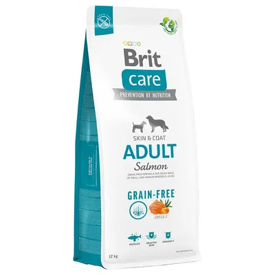 Brit Care Grain Free Adult Somon și cartofi 2 x 12 kg