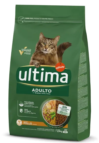 Ultima Adult, Pui, hrană uscată pisici, 1.5kg