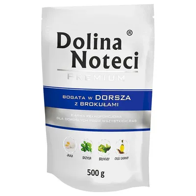 Dolina Noteci Premium Pliculețe 10 x 500 g Cod cu broccoli