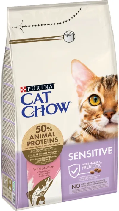Cat Chow Hrană uscată pentru pisici Adulte Special Care Sensitive 1,5 kg