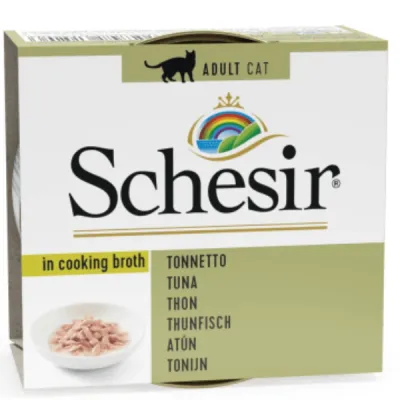 Schesir Conservă pentru pisici, Supă cu Ton, 70g