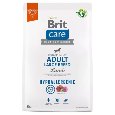 Brit Care Dog Hypoallergenic Adult Large Breed Miel și orez 3 kg