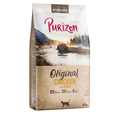 Purizon Cat Sterilised Pui & pește - Original Daily 65% Nou 6,5 kg