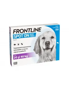 Frontline Spot On câini 20-40 kg, 3 pipete