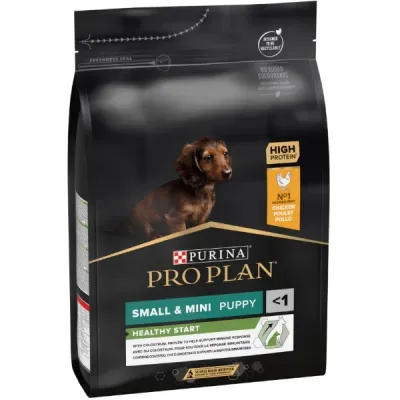 Purina Pro Plan Puppy Healthy Start, Talie Mică și Foarte Mică, Pui, 3 kg