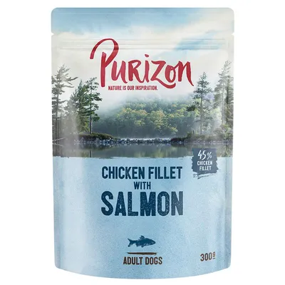 Purizon Original 24 x 300 g Adult: File de pui cu somon cu spanac & cocos