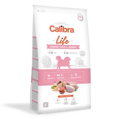 Calibra Life Junior Small Breed, XS-S, Pui, hrană uscată conținut redus cereale câini junior, 6kg