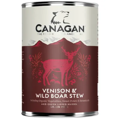 Canagan Conservă pentru câini, cu Vânat și Mistreț 400g