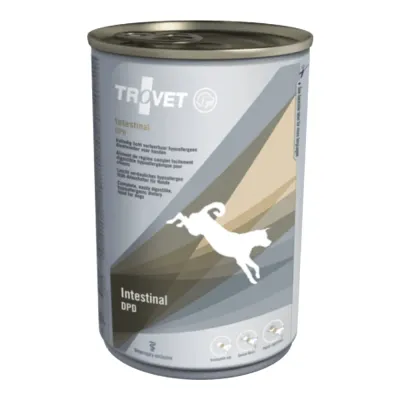 Dietă Veterinară, Hrană Umedă Câine Adult, Trovet Intestinal, Rață, 400g