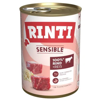 Rinti Sensible 6 x 400 g Vită și orez