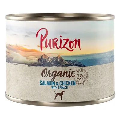 Purizon Organic 6 x 200 g Somon și pui cu spanac