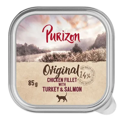 Purizon Original 6 x 85 g File de pui cu curcan & somon