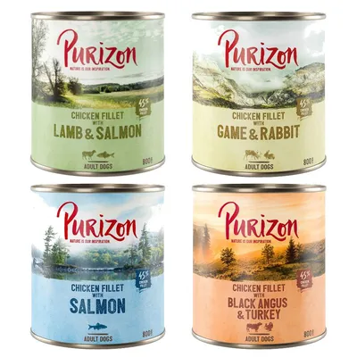 Purizon Original 12 x 800 g Adult: Pachet mixt (toate sortimentele)
