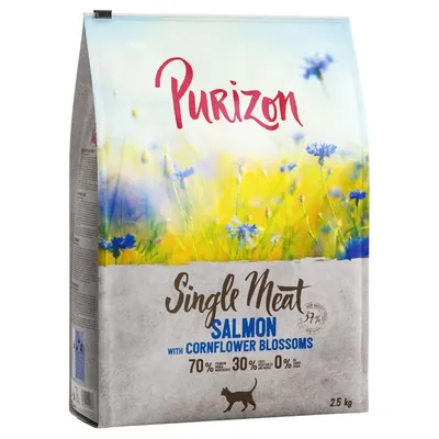 Purizon Single Meat Somon cu flori de albăstrele 2,5 kg