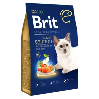 Brit Premium hrană pentru pisici adulte, cu Somon 8 kg