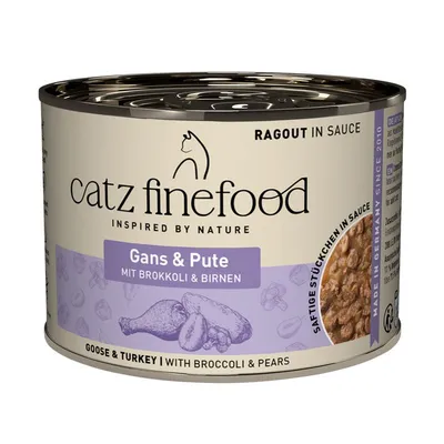 Catz Finefood Ragout 24 x 190 g No.603 Gâscă & curcan