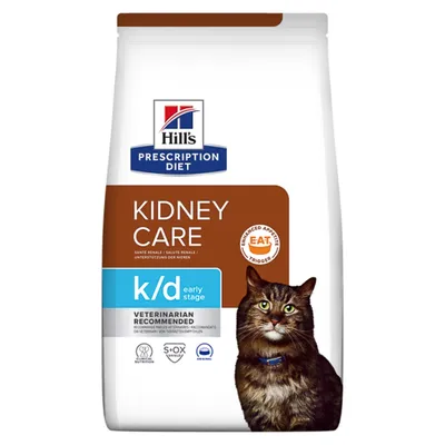 Hill's Prescription Diet k/d Kidney Care Early Stage, dietă veterinară pisici, hrană uscată, sistem renal, 3kg