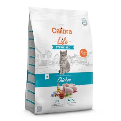 Calibra Life Sterilised , Pui, hrană uscată pisici sterilizate, 1.5kg