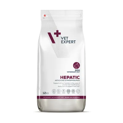4T Dieta Veterinara Hepatic Dog Vetexpert, 12 KG