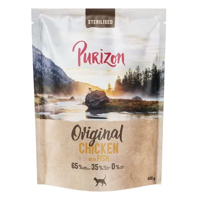 Purizon Cat Sterilised Pui & pește - Original Daily 65% Nou 400 g