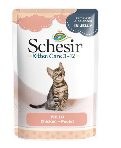 Hrană Umedă Pisică Junior, Schesir, Plic, Pui, 85g