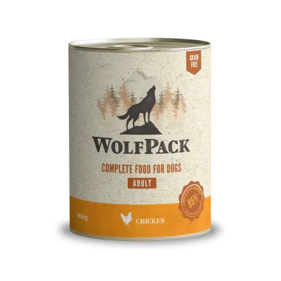 WolfPack Adult Pui, Hrană umedă pentru câini adulți 800 g