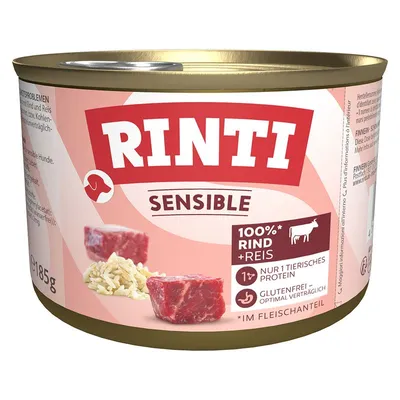 Rinti Sensible 24 x 185 g Vită și orez