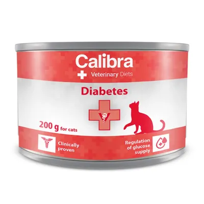 Calibra Veterinary Diets Diabetes, Curcan, dietă veterinară, conservă hrană umedă monoproteică pisici, diabet, (pate), 200g