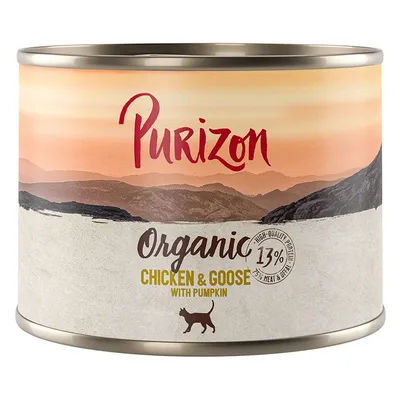 Purizon Organic 12 x 200 g Pui și gâscă cu dovleac