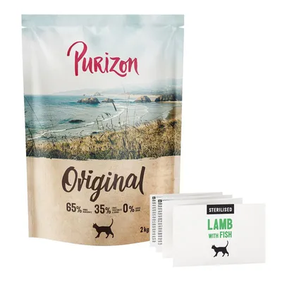 Purizon Cat Adult Sterilized Miel Pește - Original Daily 65% 2 kg