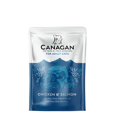 Canagan Plic hrană umedă pentru pisici, cu Pui și Somon 85g