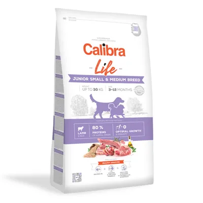 Calibra Life Junior Small & Medium Breed, XS-M, Miel, hrană uscată câini junior, 2.5kg