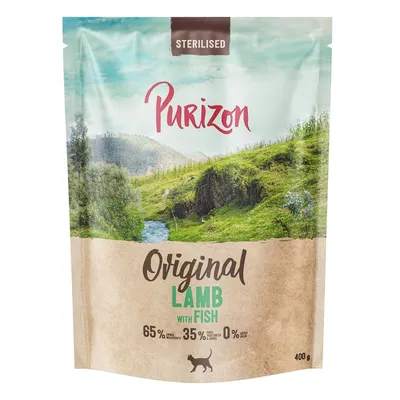 Purizon Cat Adult Sterilized Miel Pește - Original Daily 65% 400 g