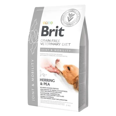Brit VD Joint & Mobility, Xs-Xl, Hering, dietă veterinară, hrană uscată fără cereale câini, sistem articular, 2kg
