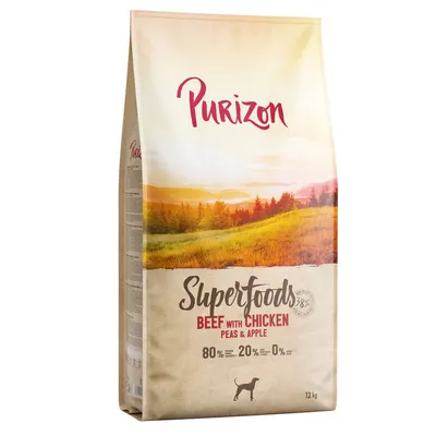 Purizon Superfoods Vită cu pui, mazăre și mere 12 kg