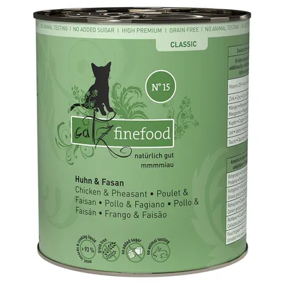 Catz Finefood Conserve 6 x 800 g Pui & fazan