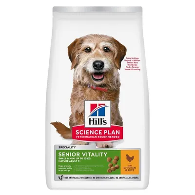 Hill's Science Plan Mature Adult Senior Vitality 7+ Small & Mini Pui 6 kg