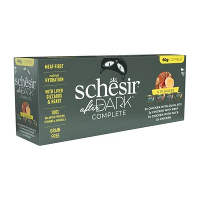 Schesir After Dark 12 x 80 g Pachet mixt: 4 sortimente