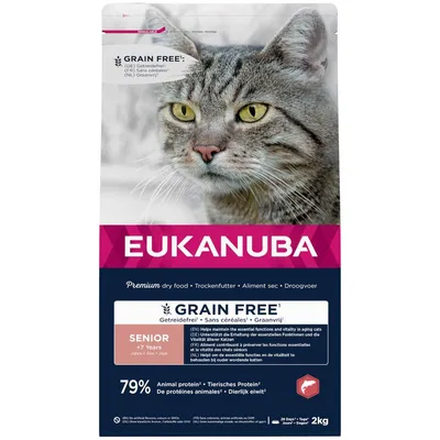 Eukanuba Grain Free Senior bogată în somon 2 x 10 kg