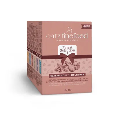 Pachet mixt catz finefood 60 x 85 g Pachet mixt 1 (6 sortimente)