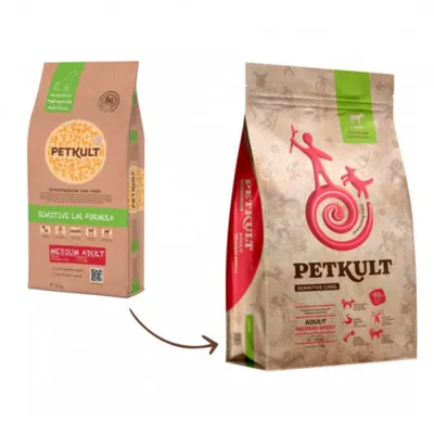 Petkult Sensitive Adult medium, talie medie, Pește 3 kg