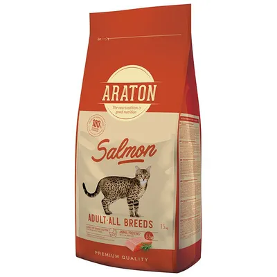 Araton, Somon, hrană uscată pisici, 15kg